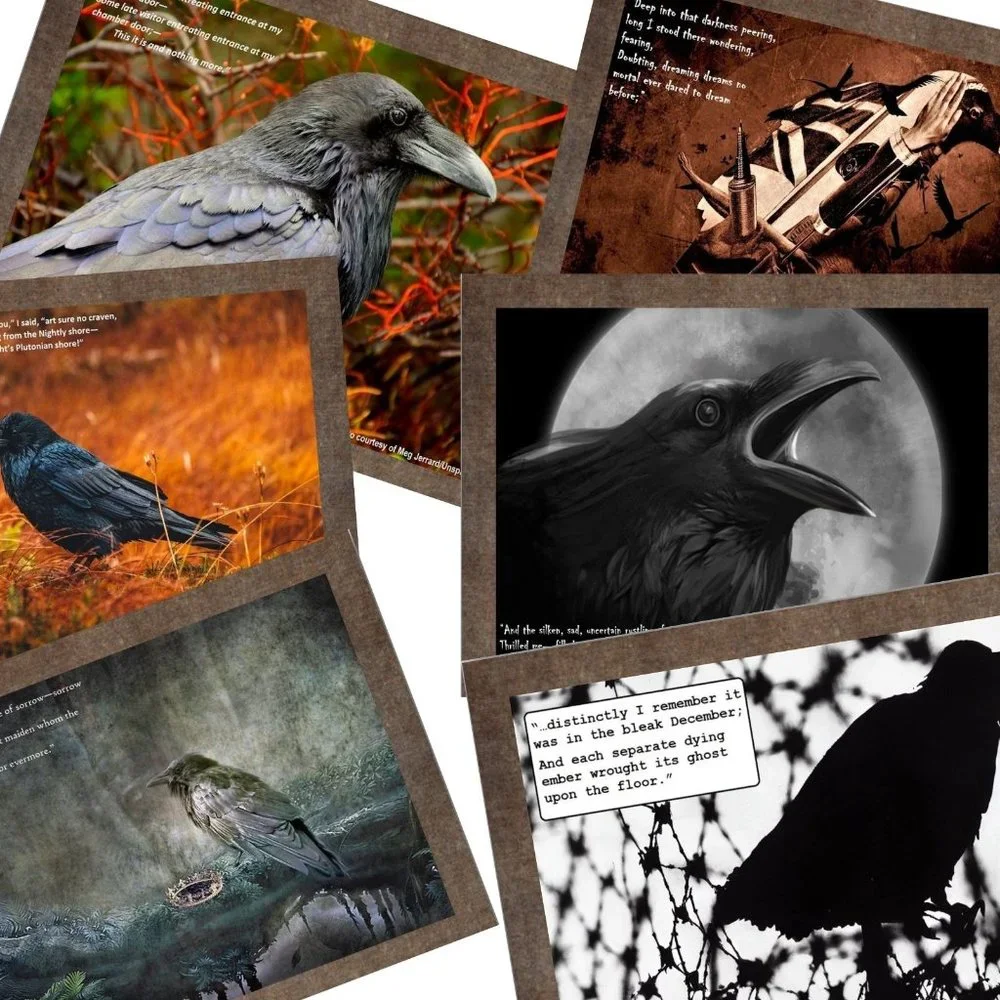 Raven Calendar 2027 Ravens Planner with The Raven by Edgar Allan Poe Poetry